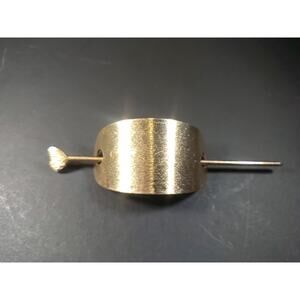 Pony Tail Holder Gold Tone Heart